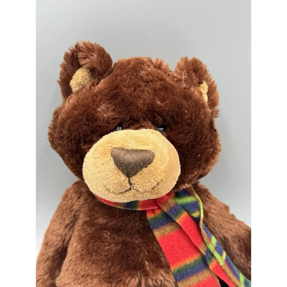 Ganz Winter Grizzby Bear Plush HX10490 Brown Stuffed Animal 16”